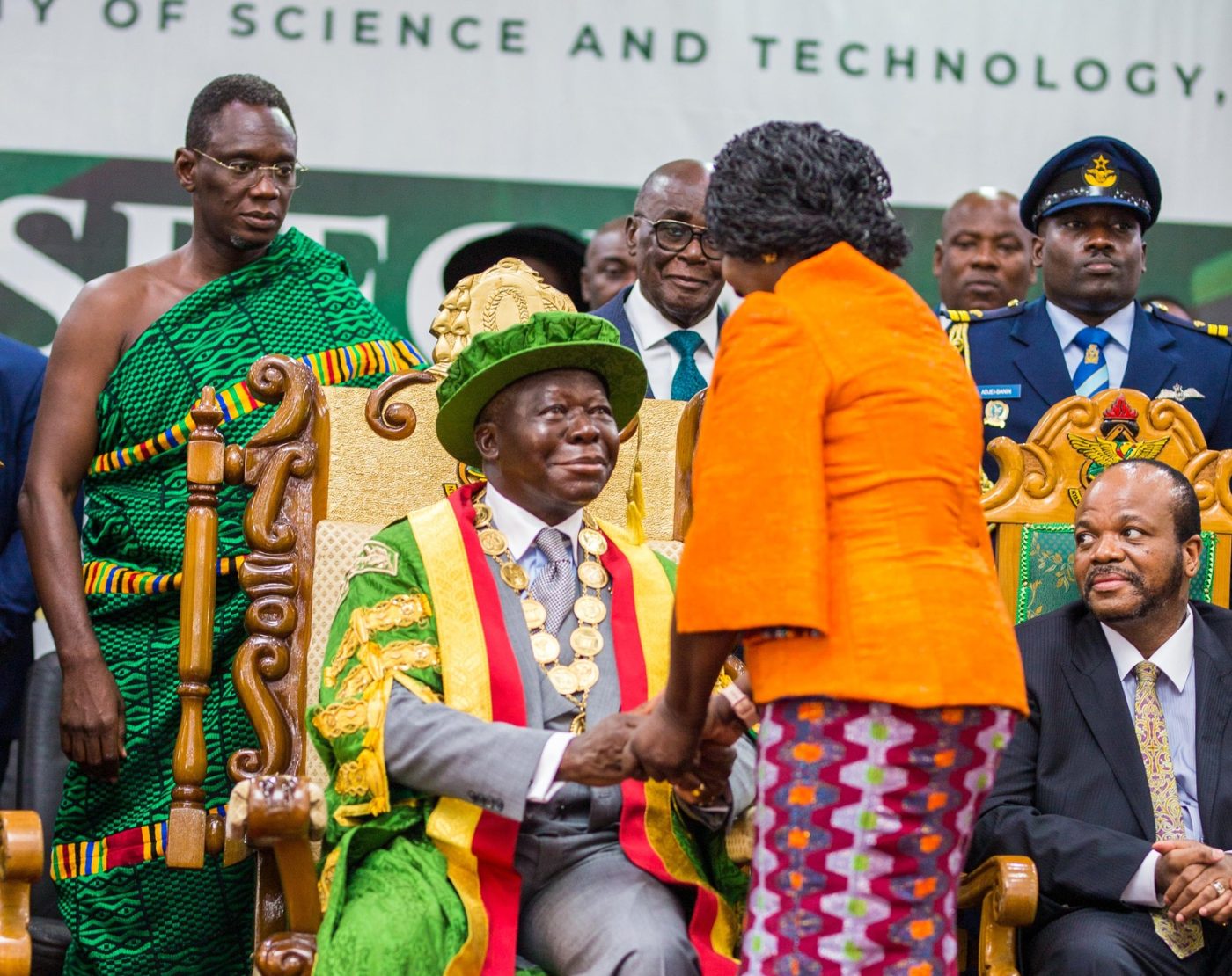Asantehene Happy to See Vice President Opoku Agyemang in Good Health