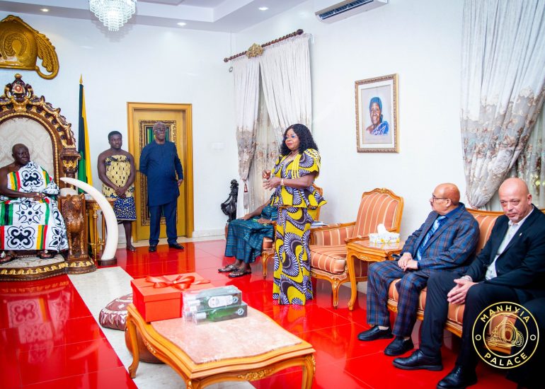 Asantehene Hails President of Breast Care International