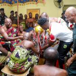 Kotoko Presents MTN FA Cup Trophy to Asantehene