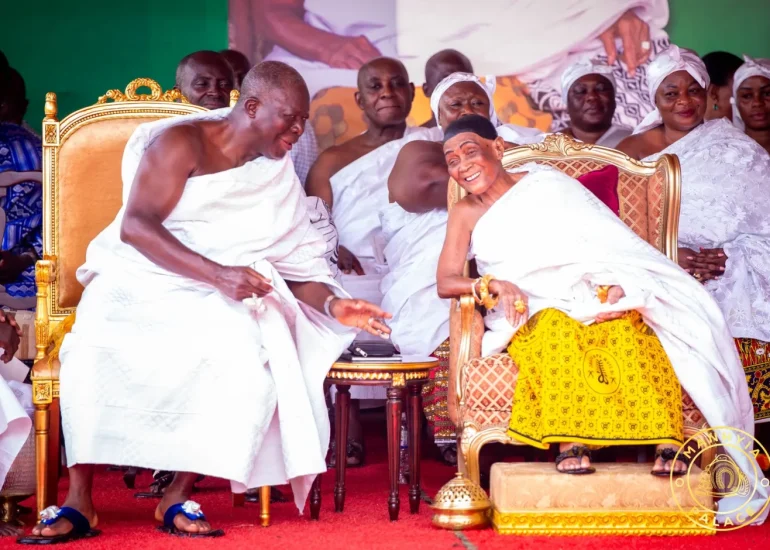 Remembering Asantehemaa: When Nana Konadu Yiadom III Joined Asantehene for Cake