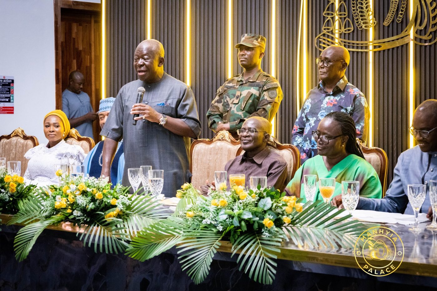 Otumfuo Sends High Commissioner Prof Obiri-Danso Off With His Blessings