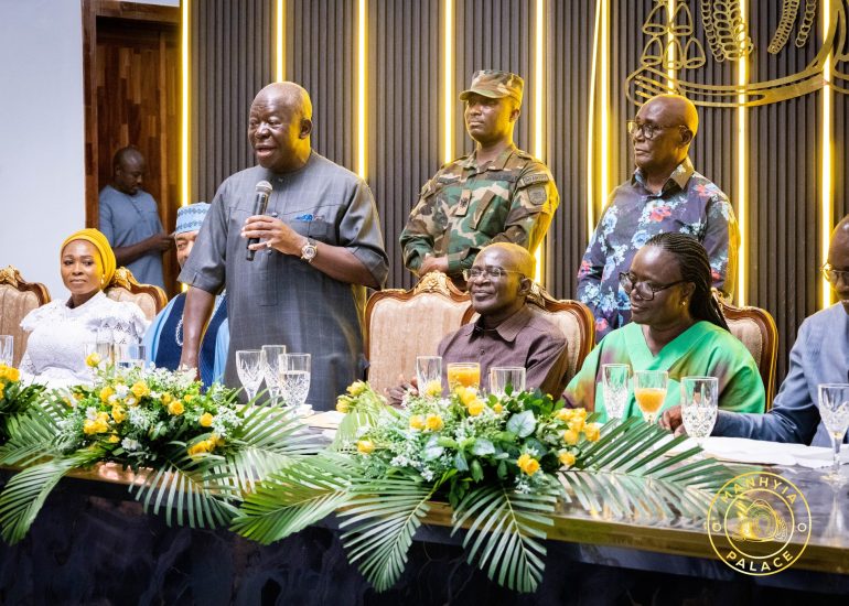 Otumfuo Sends High Commissioner Prof Obiri-Danso Off With His Blessings