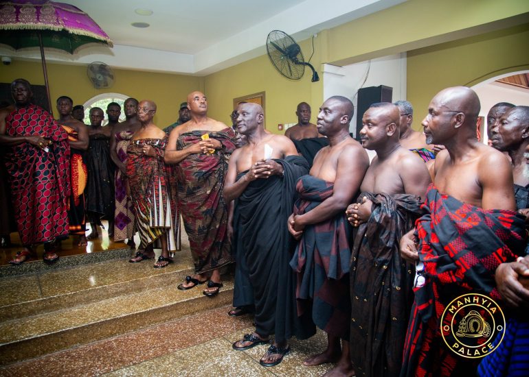 Asantehene Receives News of Demise of Enyan Maimhene Okofo Amoako Bondam III