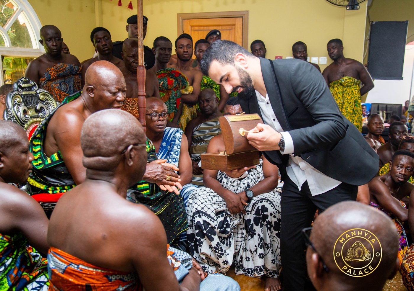 Asantehene Honoured with a Rare Gift By Lebanese Business Mogul