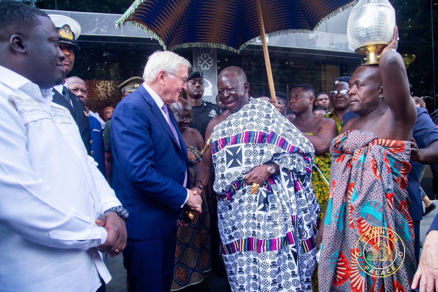 Asantehene Gives German President Steinmeier a Taste of True Royalty
