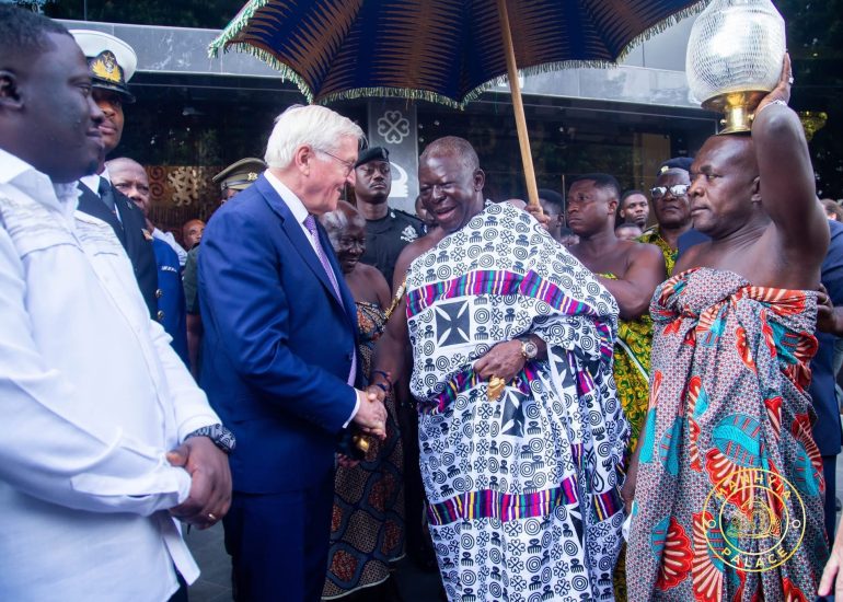 Ghana's Unemployment Situation Took Centre Stage in My Engagement With German Prez- Otumfuo