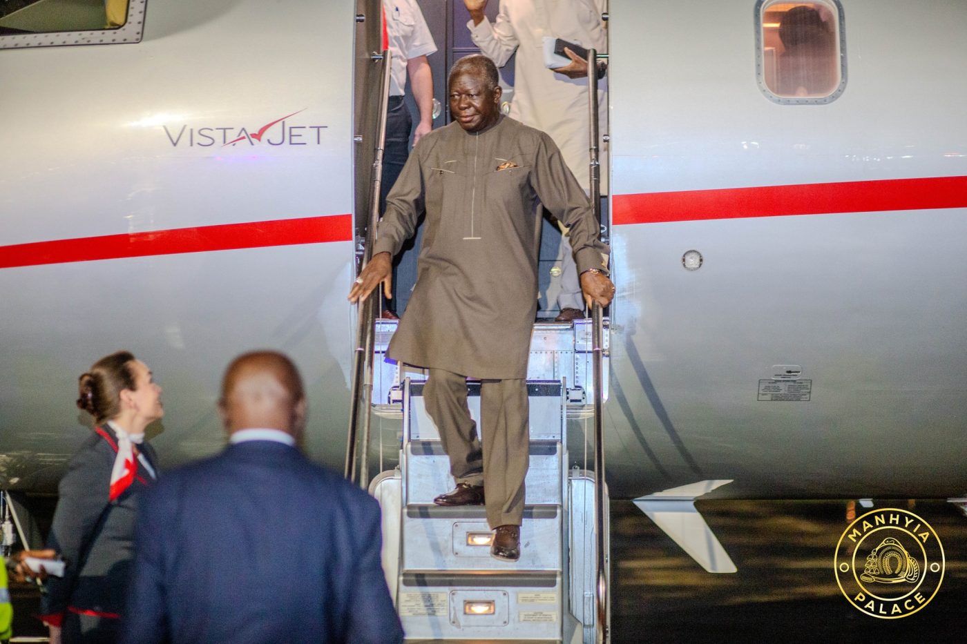 Otumfuo Returns to Ghana after Barbados, Suriname Visits