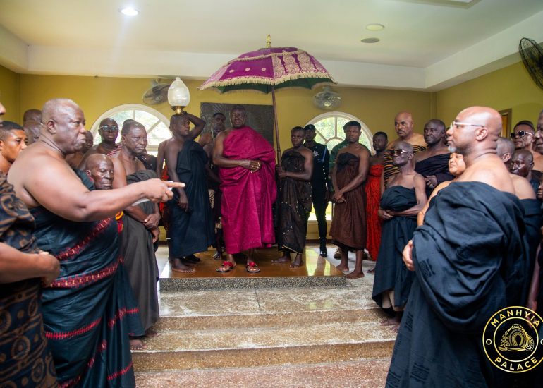 Otumfuo Receives Asante Mampong Stool Nominee