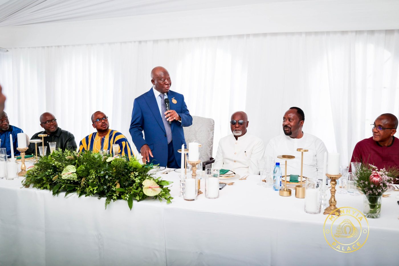 Asantehene Wines and Dines with Ghana High Commission Staff in South Africa
