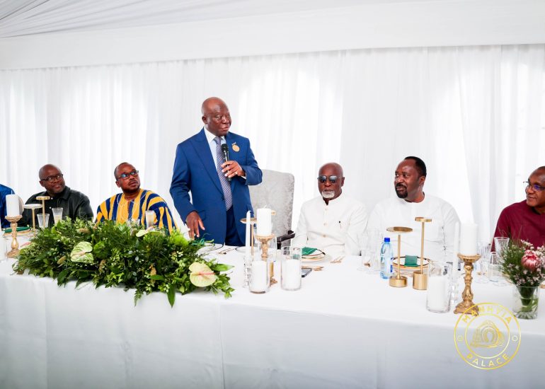 Asantehene Wines and Dines with Ghana High Commission Staff in South Africa