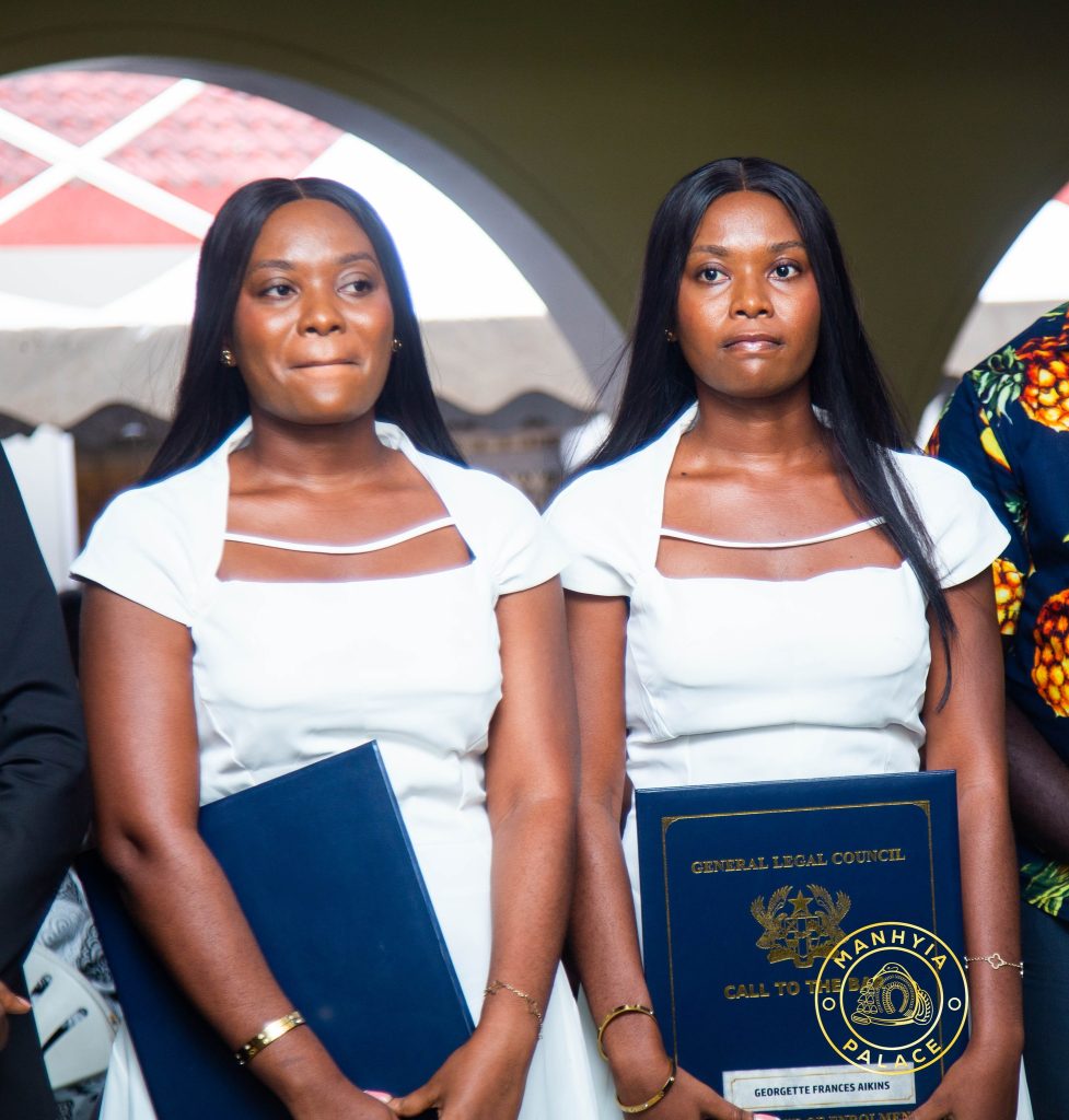 Twin Sisters Grateful as Otumfuo Funds their Legal Education