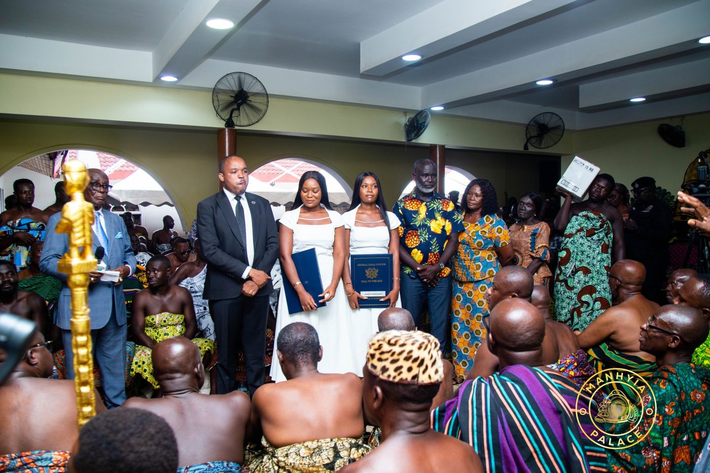 Twin Sisters Grateful as Otumfuo Funds their Legal Education