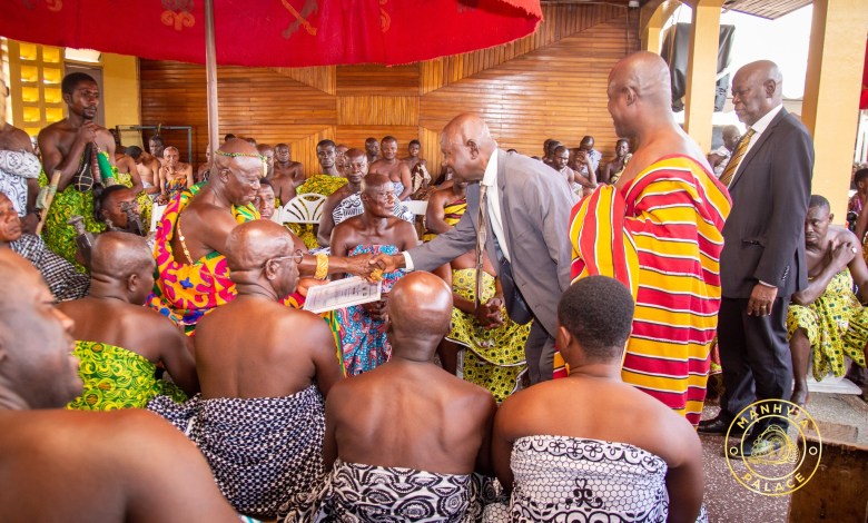 Garden City University Presents Presidential Charter to Asantehene