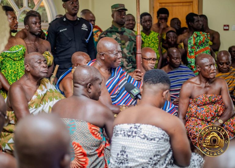 Asantehene Entrusts Asanteman to Mamponghene Ahead of US Trip